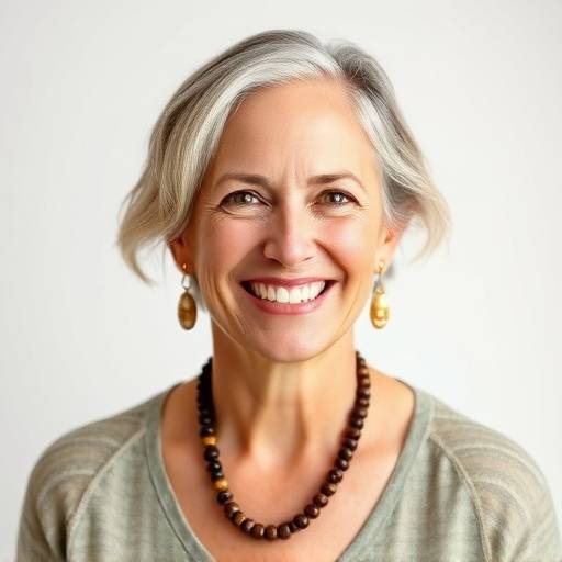 Dr. Eleanor Vance, Founder of Holistic Harmony Wellness, smiling warmly.